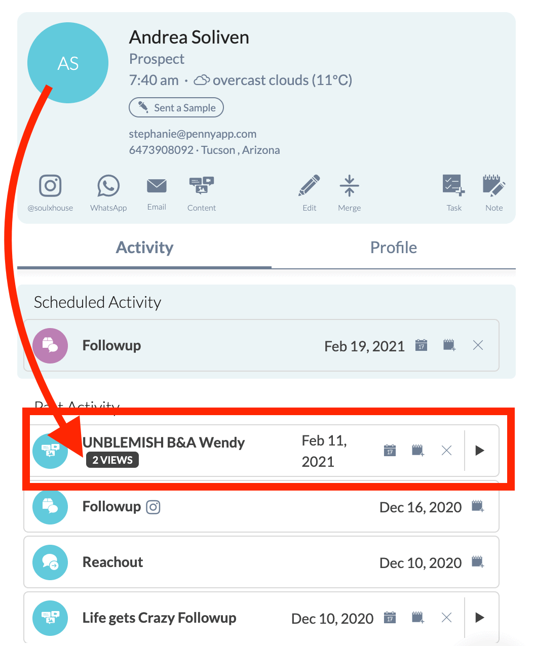 Penny Tracking Outreach