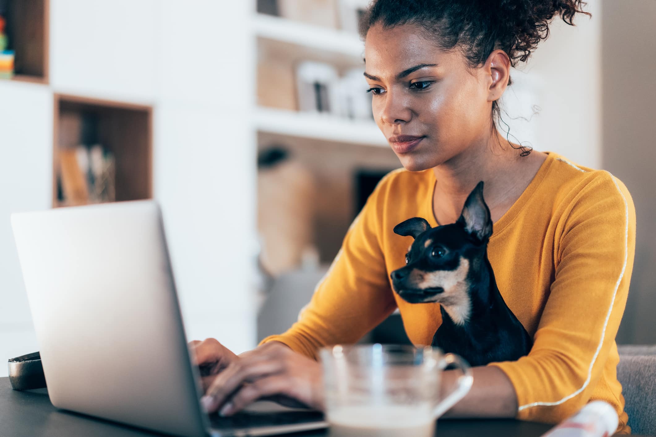 Woman working at Home Office