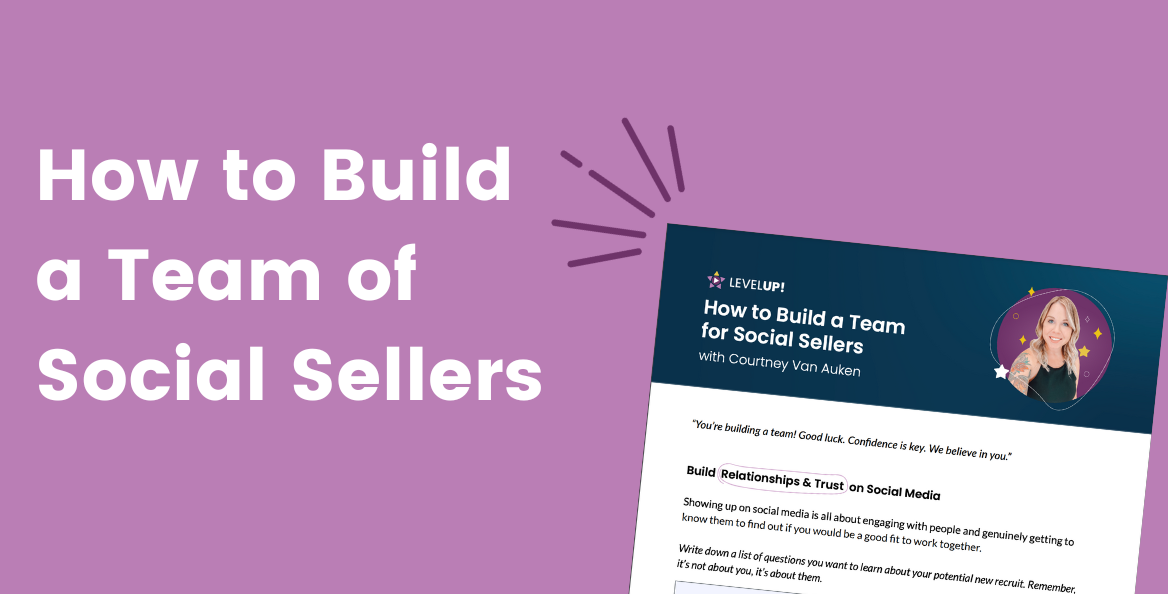 Worksheet Building Social Sales Teams